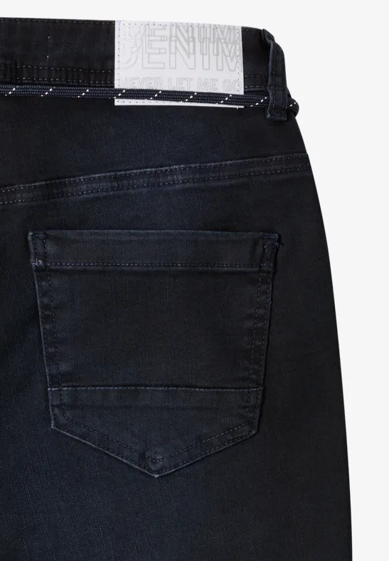 Jeans casual fit dark blue black washed