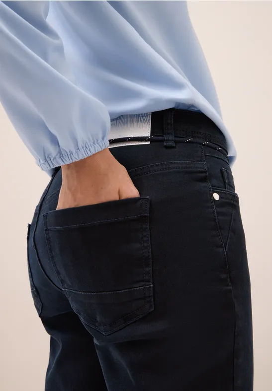 Jeans casual fit dark blue black washed