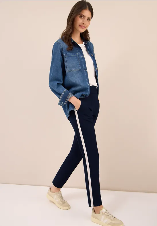 Hose mit Gallostreifen urban dark blue