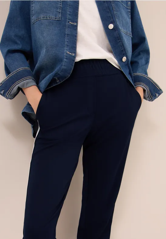 Hose mit Gallostreifen urban dark blue