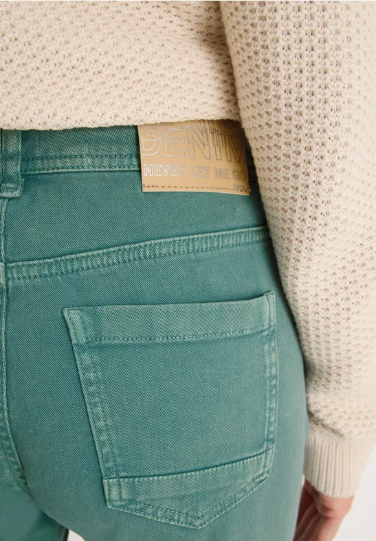 Jeans Colored Straight Legs jewel green