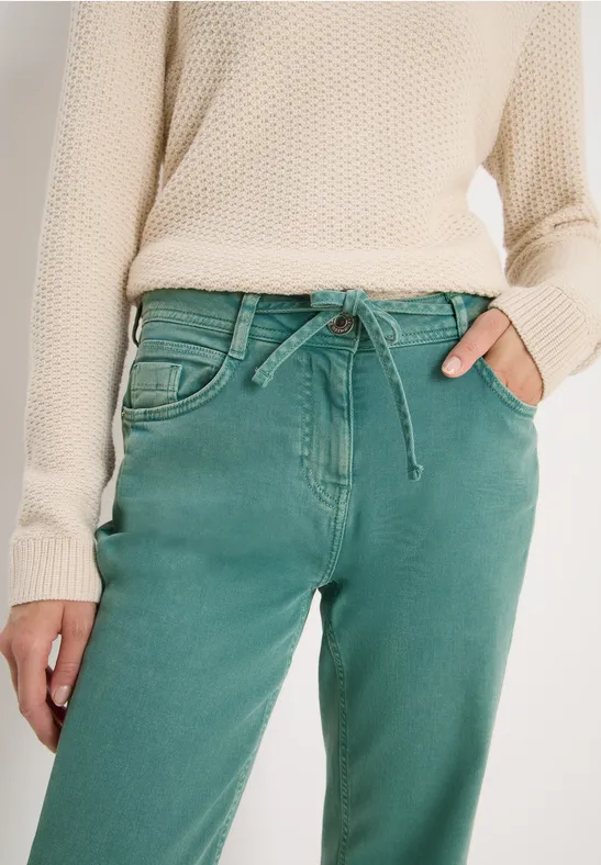 Jeans Colored Straight Legs jewel green