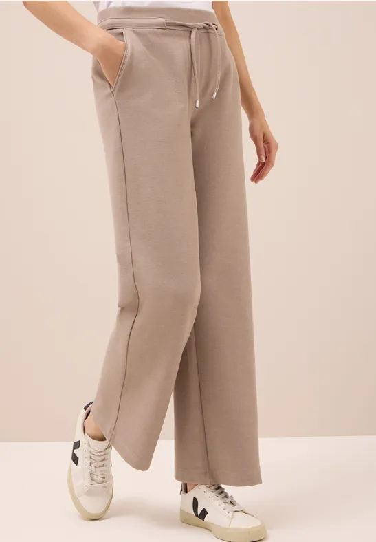 Wide Legs Pantalon natural taupe
