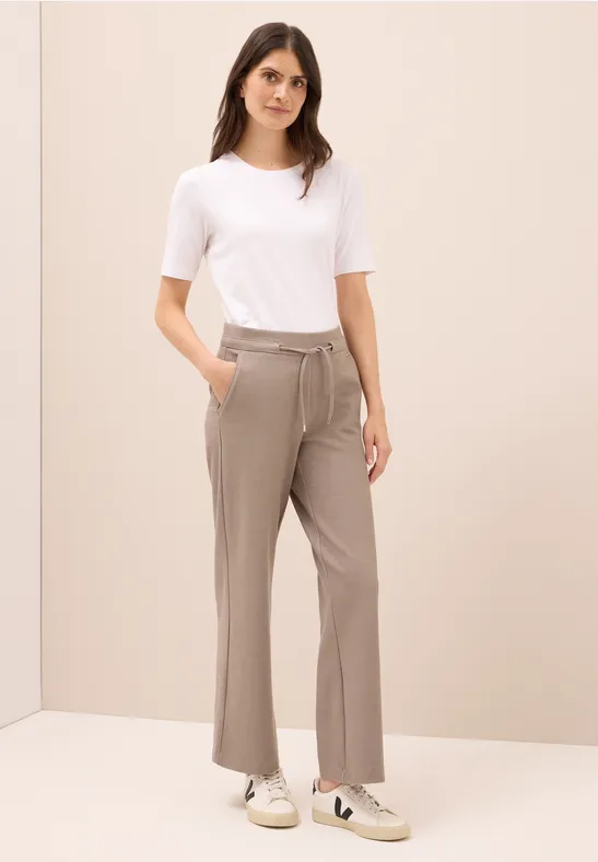 Wide Legs Pantalon natural taupe