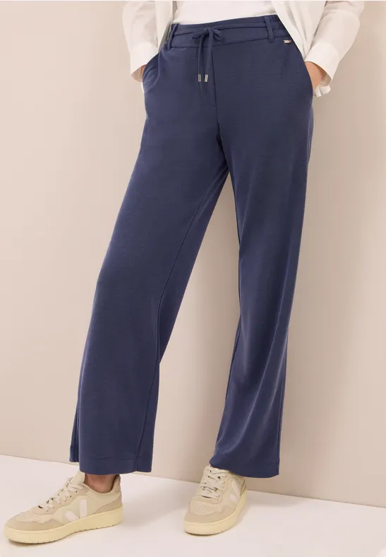 Wide Legs Pantalon urban dark blue