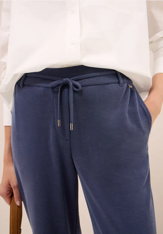 Wide Legs Pantalon urban dark blue