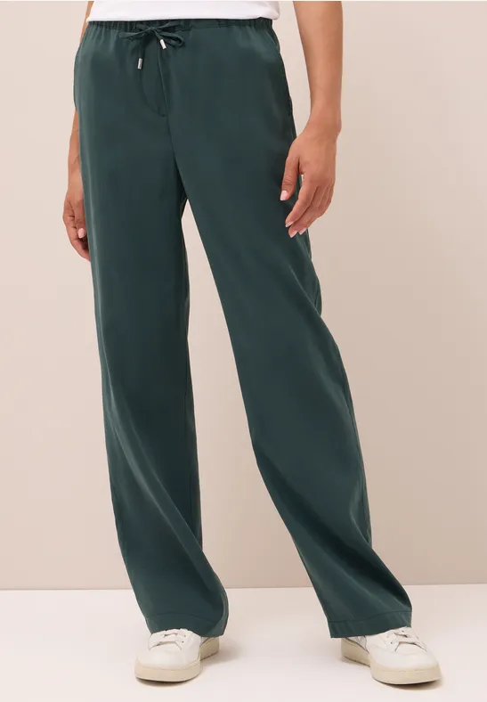 Pantalon Straight Legs ink green