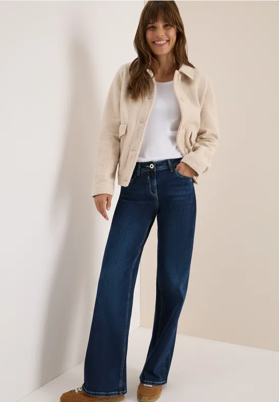 Wide Legs Jeans Dark blue wash