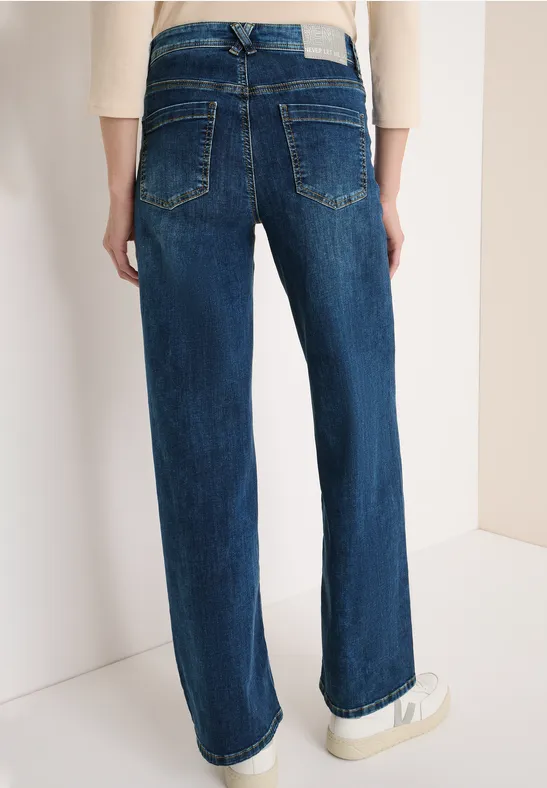 Wide Legs Jeans mid blue wash