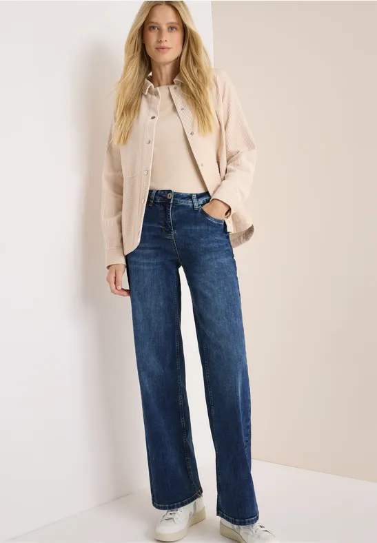 Wide Legs Jeans mid blue wash