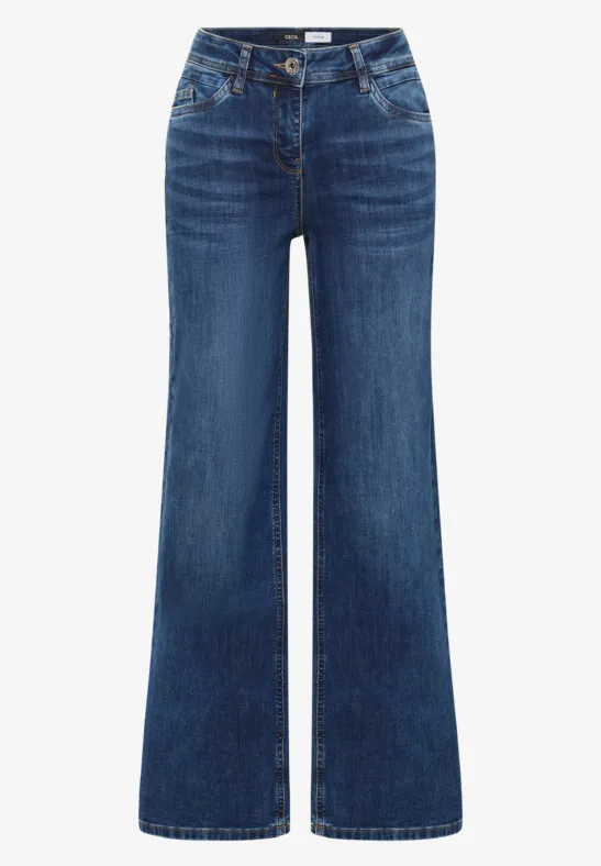 Wide Legs Jeans mid blue wash
