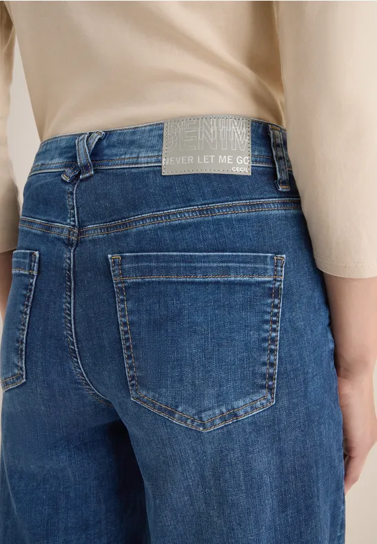 Wide Legs Jeans mid blue wash