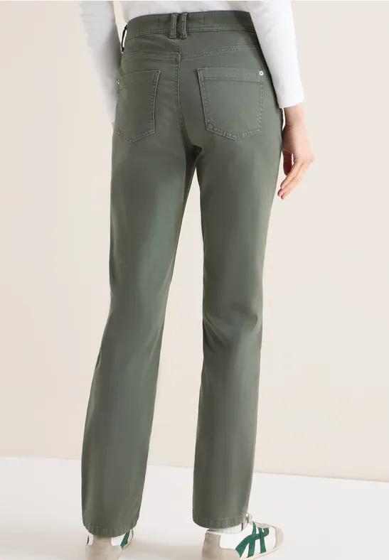 Pantalon Straight Legs sea weed khaki