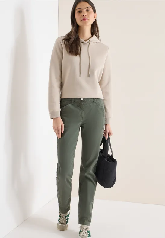 Pantalon Straight Legs sea weed khaki