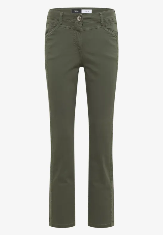 Pantalon Straight Legs sea weed khaki