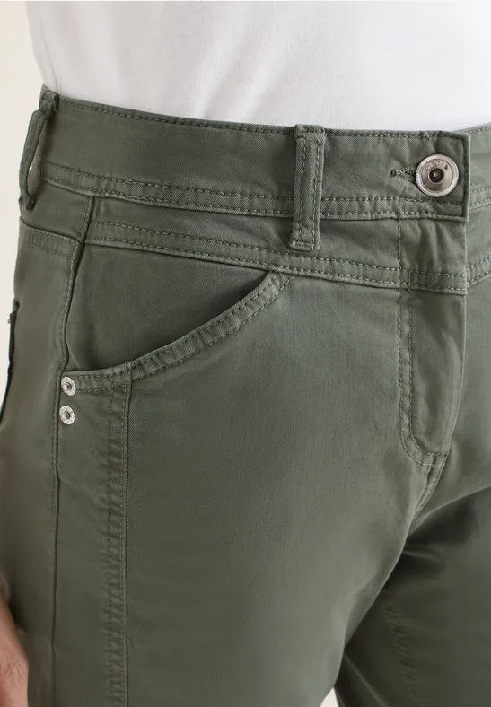 Pantalon Straight Legs sea weed khaki