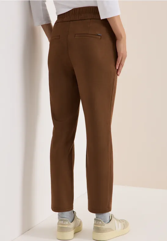 Spodnie welurowe mocha caramel