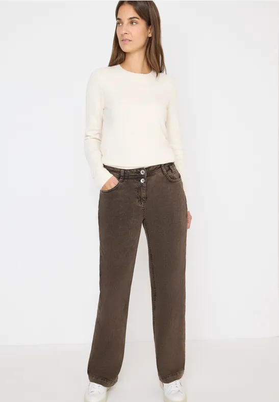 Wide Leg Jeans chocolate mousse