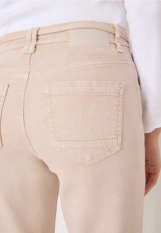 Wide Leg Jeans mit Flare eggshell white