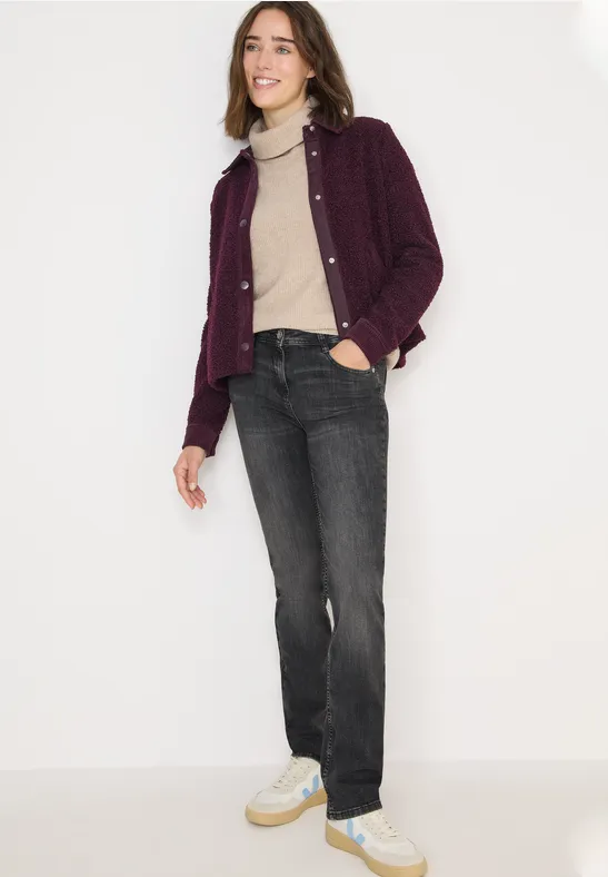 Straight Leg Jeans dark grey washed