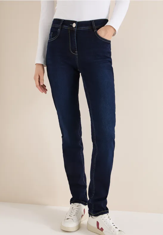 Slim Leg Jeans Dark blue wash