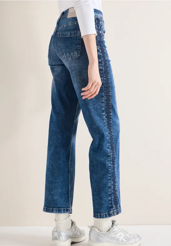 Wide Leg Jeans mid blue wash