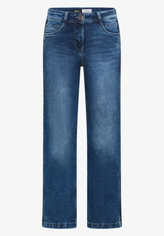 Wide Leg Jeans mid blue wash
