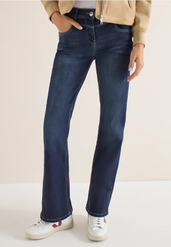 Jeans Bootcut Dark blue wash