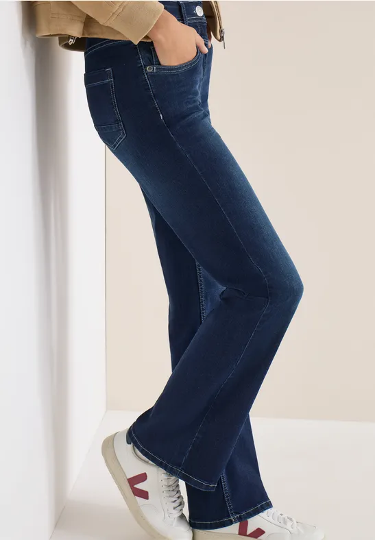 Jeans Bootcut Dark blue wash