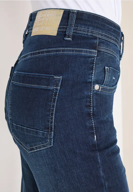 Jeans Bootcut Dark blue wash