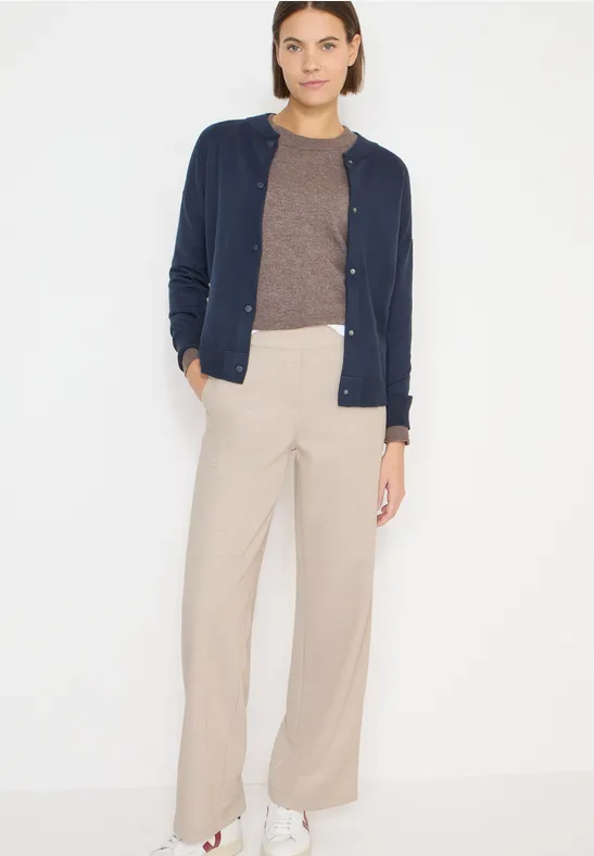 Wide Leg Hose desert beige melange