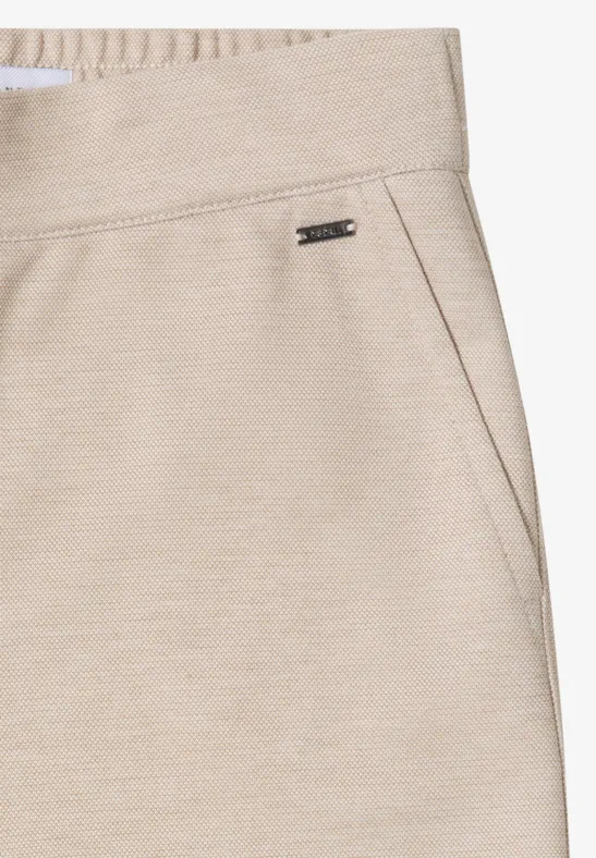 Wide Leg Hose desert beige melange