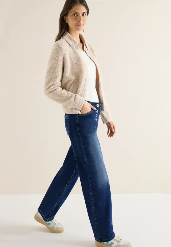 Wide Leg Jeans mid blue wash