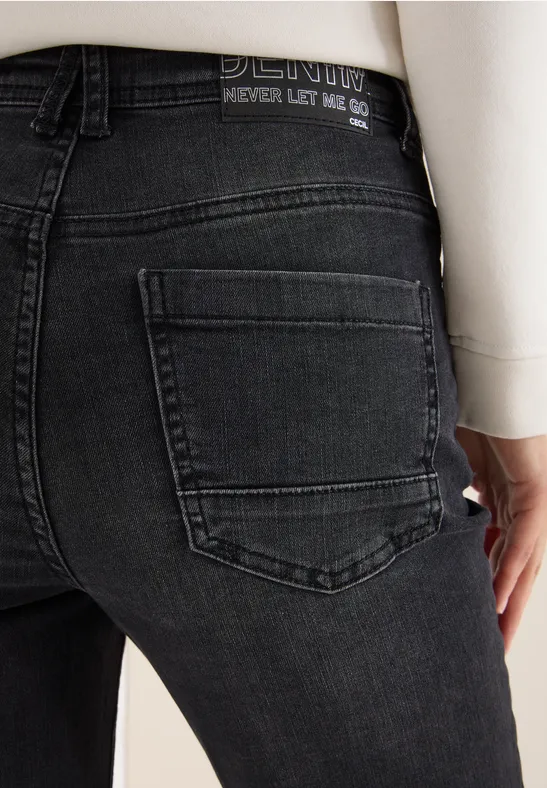 Jeans Bootcut black washed