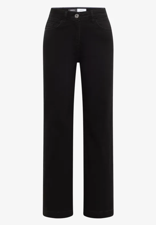 Wide Leg Jeans Black