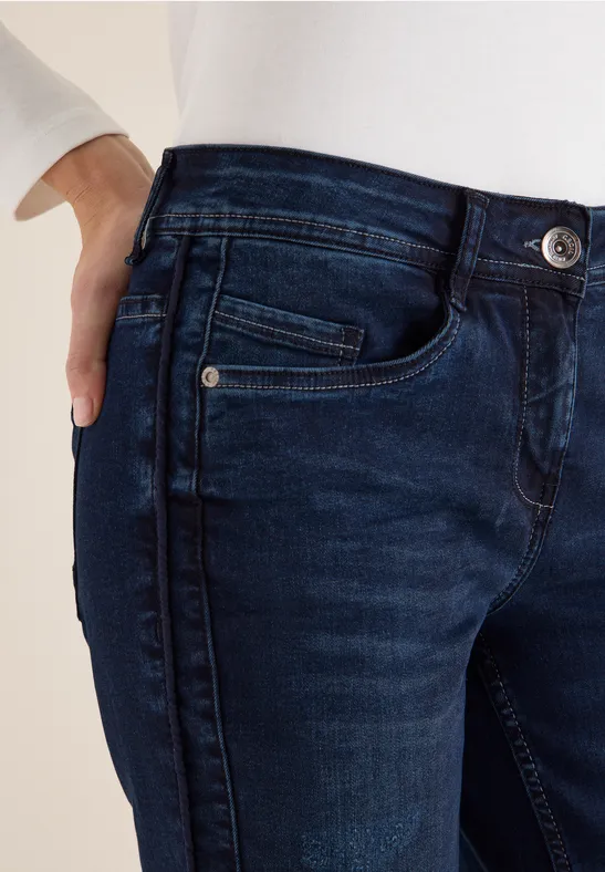 Casual Fit Jeans dark blue black washed