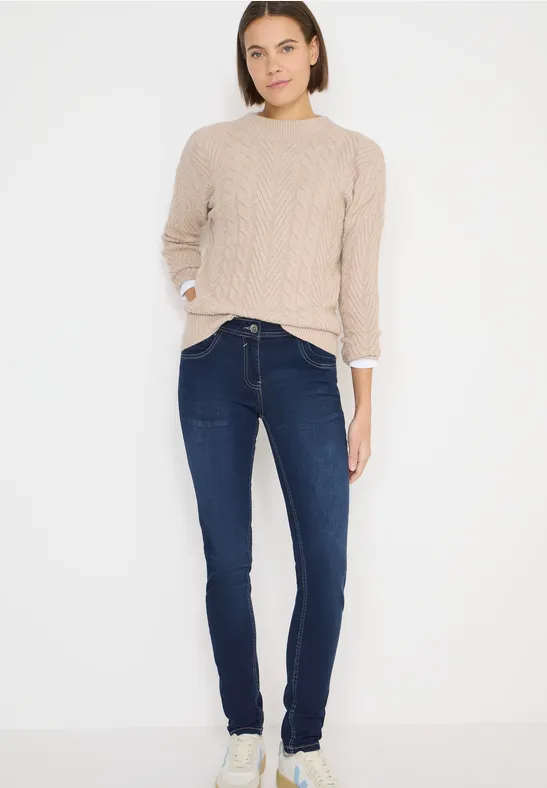 Straight Leg Jeans Dark blue wash