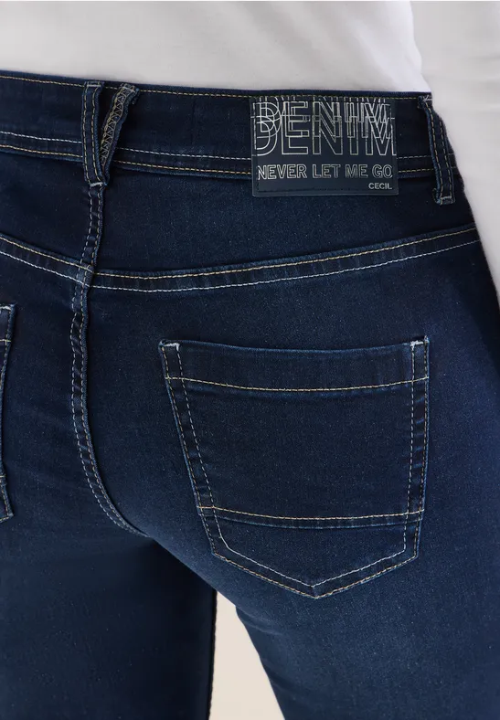 Straight Leg Jeans Dark blue wash