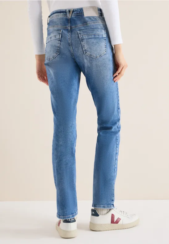 Straight Leg Jeans light blue washed