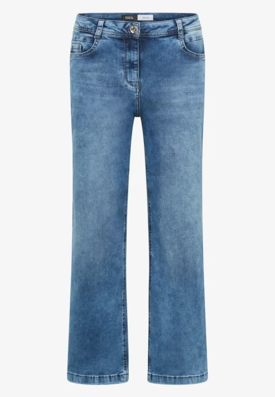 Wide Leg Jeans fresh blue random wash