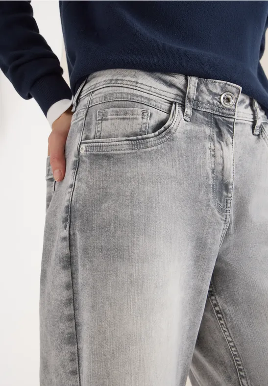 Wide Leg Jeans light grey wash