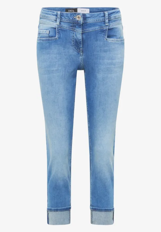 Washed-Look Jeans light blue wash