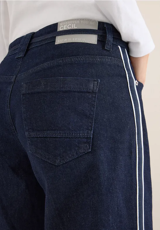 Jeans mit Gallonstreifen rinsed wash