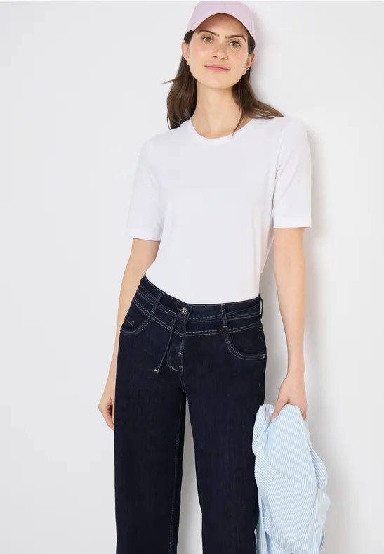 High Waist Wide Leg Jeans im Loose Fit rinsed wash