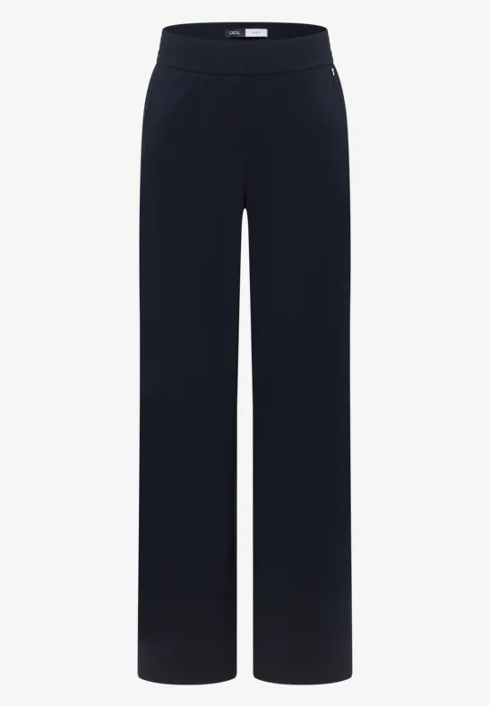 High Waist Wide Leg Pantalon Loose Fit universal blue