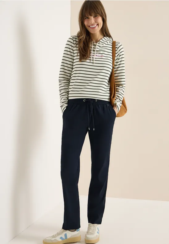 Leichte Hose im Casual Fit mit Stretch universal blue