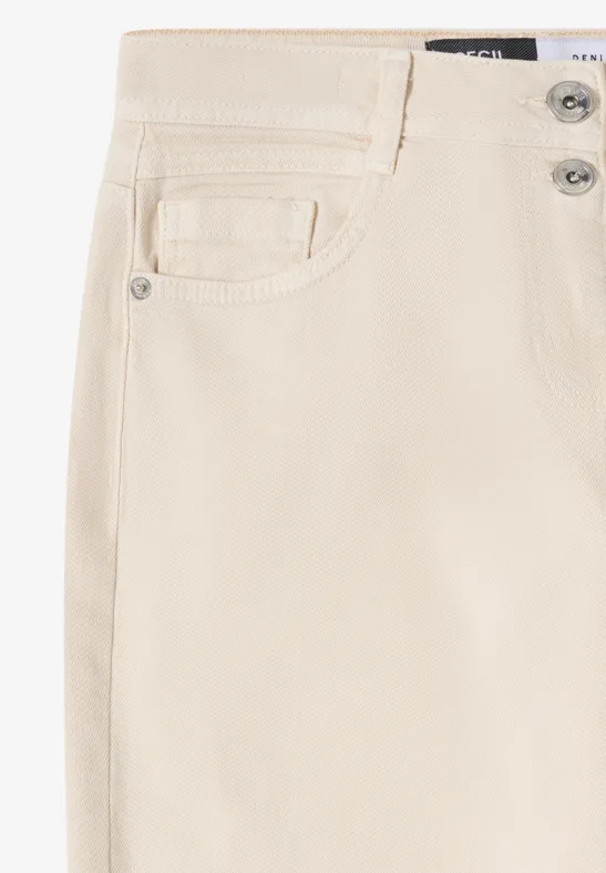 Wide Legs Jeans pearl beige