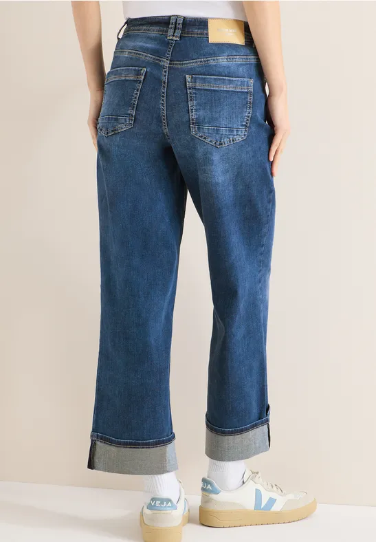 Wide Legs Jeans mid blue wash