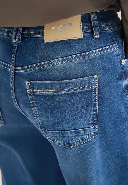 Wide Legs Jeans mid blue wash