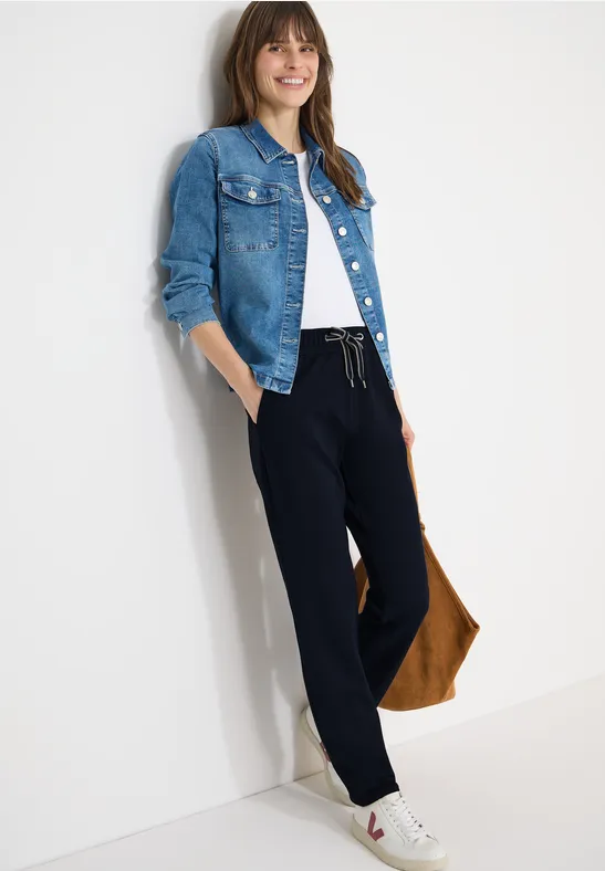 Hose in Unifarbe universal blue